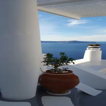 Carpis Villa With Caldera Views And Private Jacuzzi In Fira Fira (Santorini)