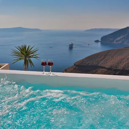 Vila Carpis Villa With Caldera Views And Private Jacuzzi In Fira *