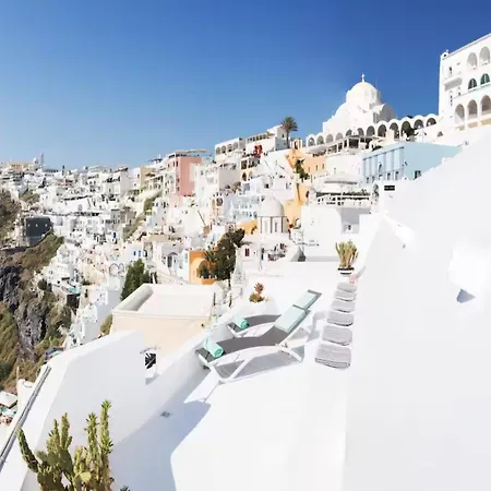 Carpis Villa With Caldera Views And Private Jacuzzi In Fira Vila